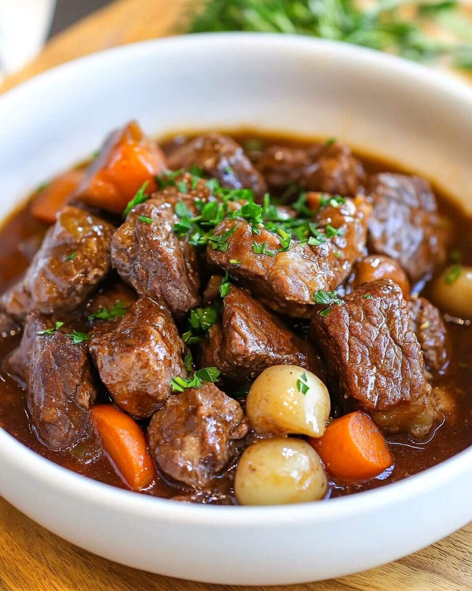 Slow-Cooked Beef Bourguignon 2 Slow-Cooked Beef Bourguignon