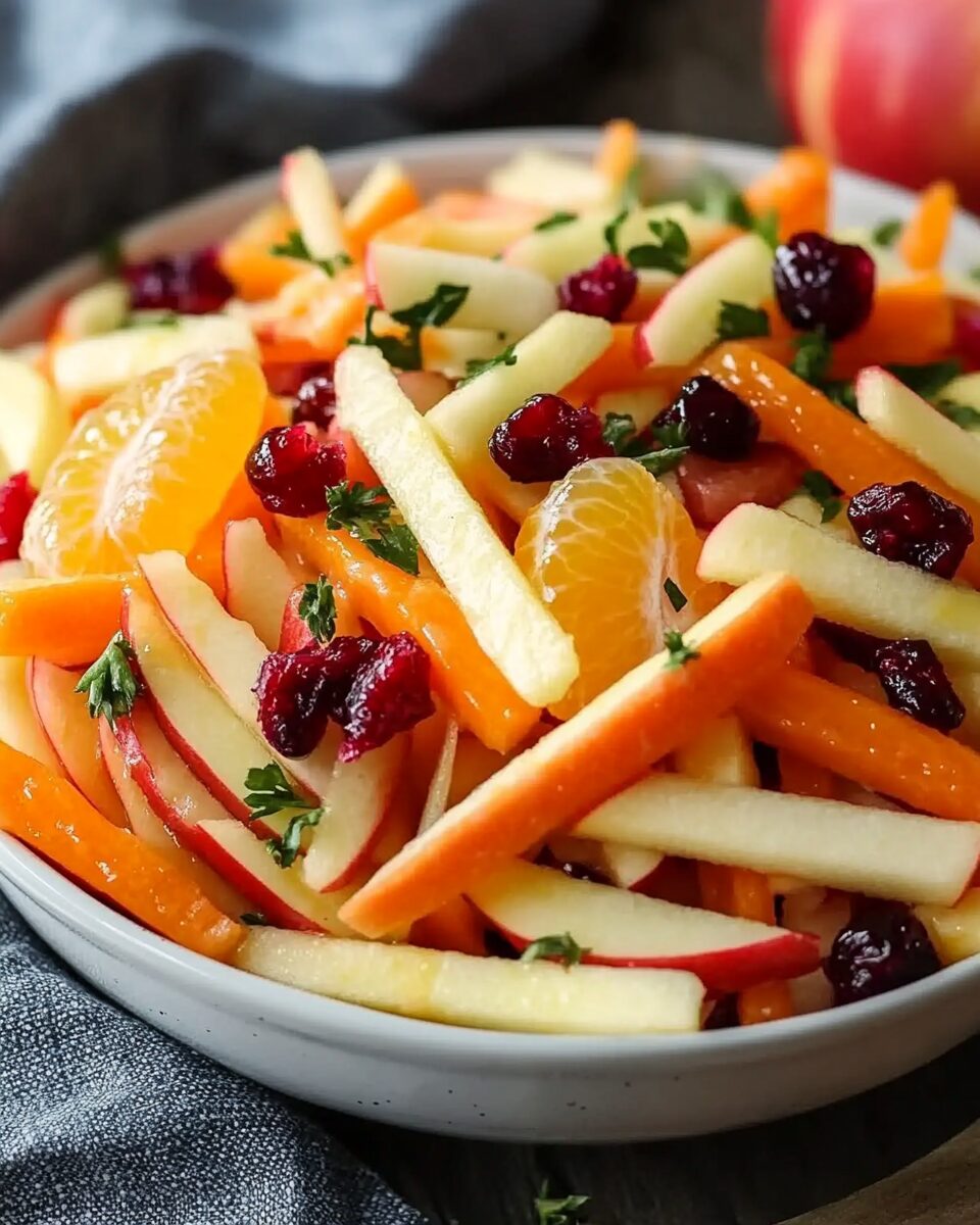 Refreshing Apple Cranberry Carrot Salad 2 Refreshing Apple Cranberry Carrot Salad