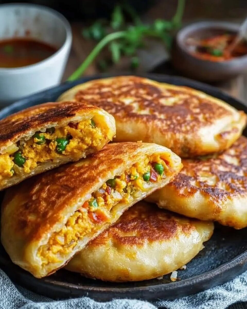 Chinese-Style Stuffed Pancakes 2 Chinese-Style Stuffed Pancakes