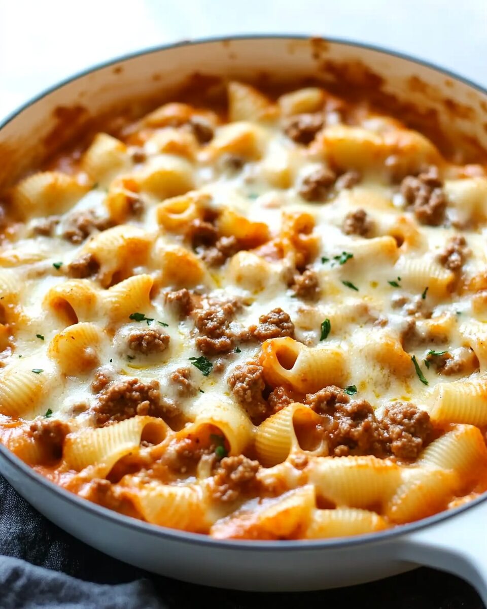Creamy Beef and Shells 3 Creamy Beef and Shells
