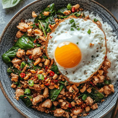 Thai Basil Chicken (Pad Krapow Gai) 3 Thai Basil Chicken (Pad Krapow Gai)
