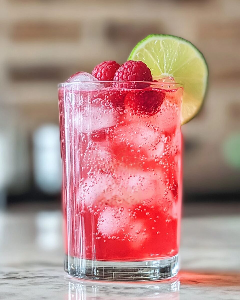 Raspberry Lime Fizz Mocktail 3 Raspberry Lime Fizz Mocktail