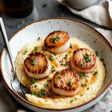 Brown Butter Scallops with Polenta 3 Brown Butter Scallops with Polenta