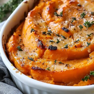 Creamy Garlic Butter Sweet Potato Bake 2 Creamy Garlic Butter Sweet Potato Bake