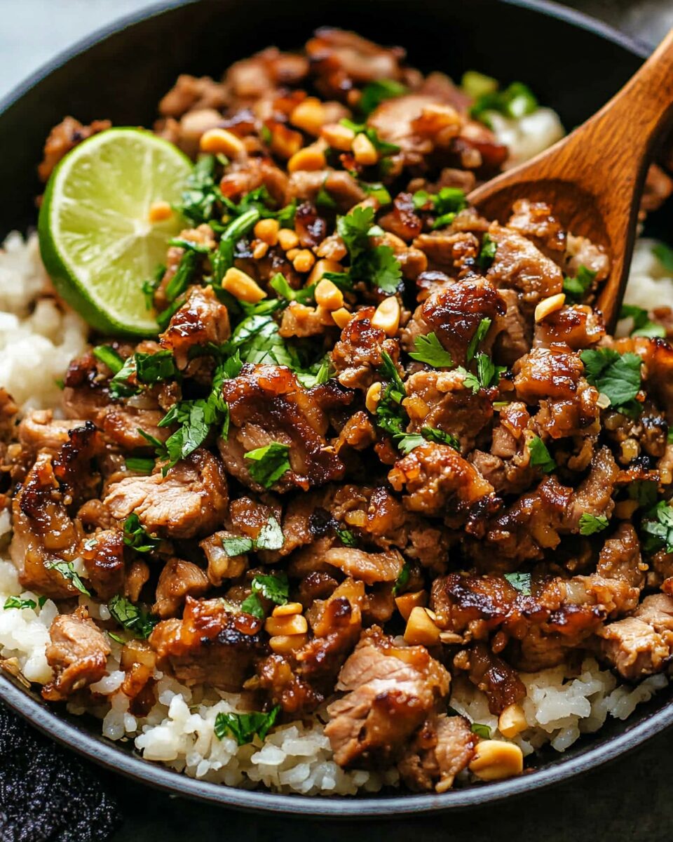Ginger Lime Pork with Coconut Rice 2 Ginger Lime Pork with Coconut Rice
