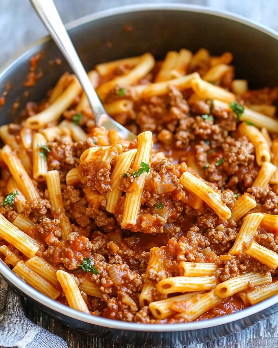 Beef Pasta in Tomato Sauce 3 Beef Pasta in Tomato Sauce