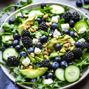 Blackberry, Avocado and Arugula Salad 2 Blackberry, Avocado and Arugula Salad