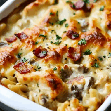 Chicken Alfredo Bake 2 Chicken Alfredo Bake