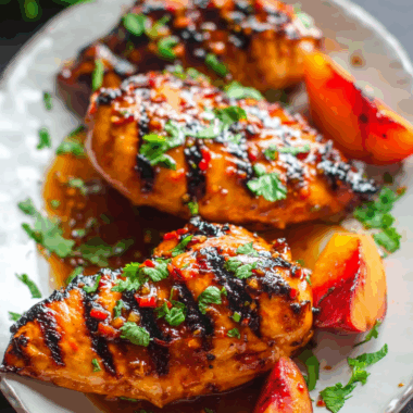 Grilled Chili Peach Chicken 3 Grilled Chili Peach Chicken