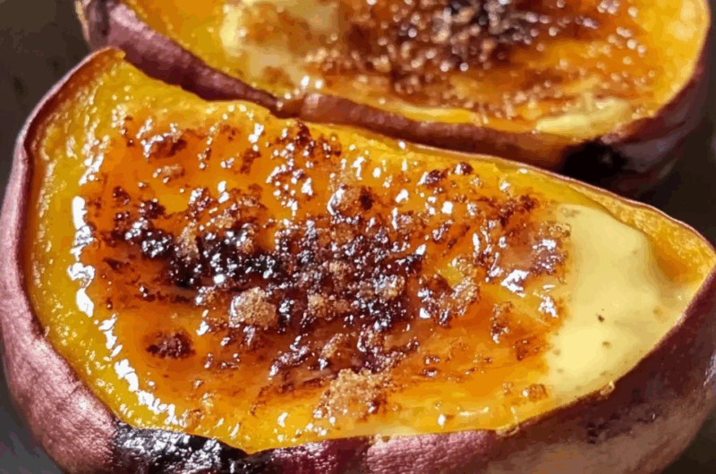 Japanese Sweet Potato Creme Brulee