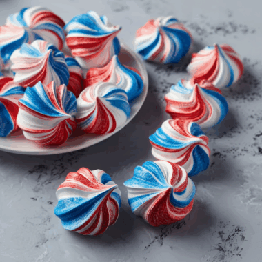 Patriotic Meringue Kisses 2 Patriotic Meringue Kisses
