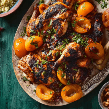 Moroccan Grilled Chicken With Apricots 2 Moroccan Grilled Chicken With Apricots