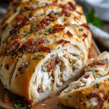 Chicken Bacon Ranch Stromboli 3 Chicken Bacon Ranch Stromboli