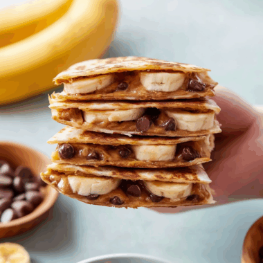 Peanut Butter Banana Quesadillas 2 Peanut Butter Banana Quesadillas