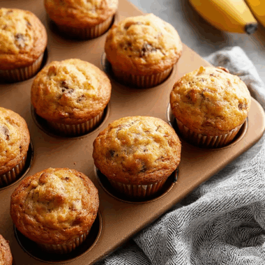 Soft Mini Banana Muffins 2 Soft Mini Banana Muffins