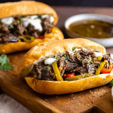 Italian Beef Sandwich with Roasted Garlic Aioli 3 Italian Beef Sandwich with Roasted Garlic Aioli