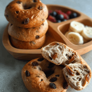 Cinnamon and Raisin Bagels 3 Cinnamon and Raisin Bagels