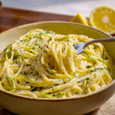 Creamy Lemon Zucchini Pasta 2 Creamy Lemon Zucchini Pasta