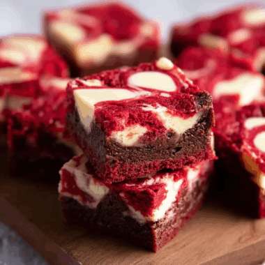 Red Velvet Brownies 3 Red Velvet Brownies