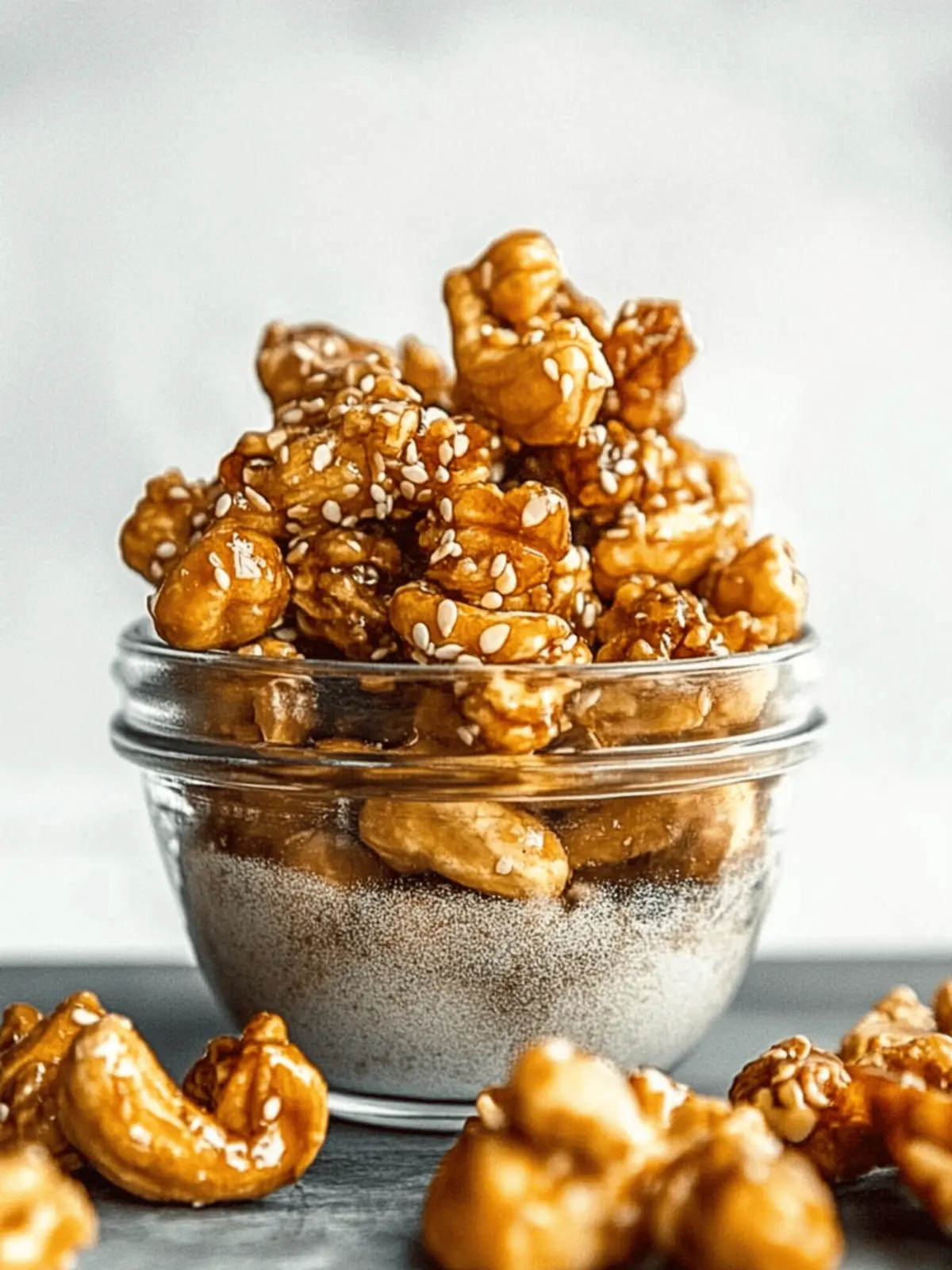 Sweet & Salty Sesame Honey Roasted Cashews You’ll Love