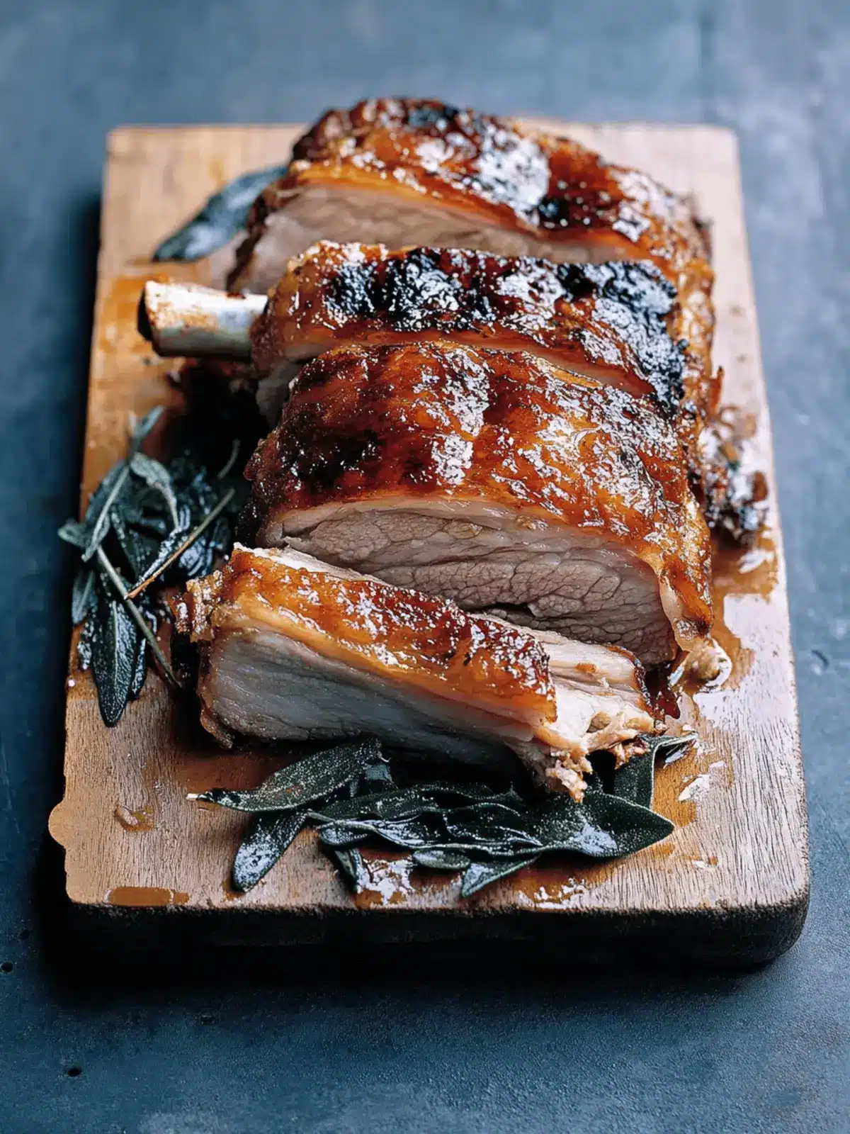 Sage Roasted Pork Belly with Crispy Crackling Delight 5 Sage Roasted Pork Belly