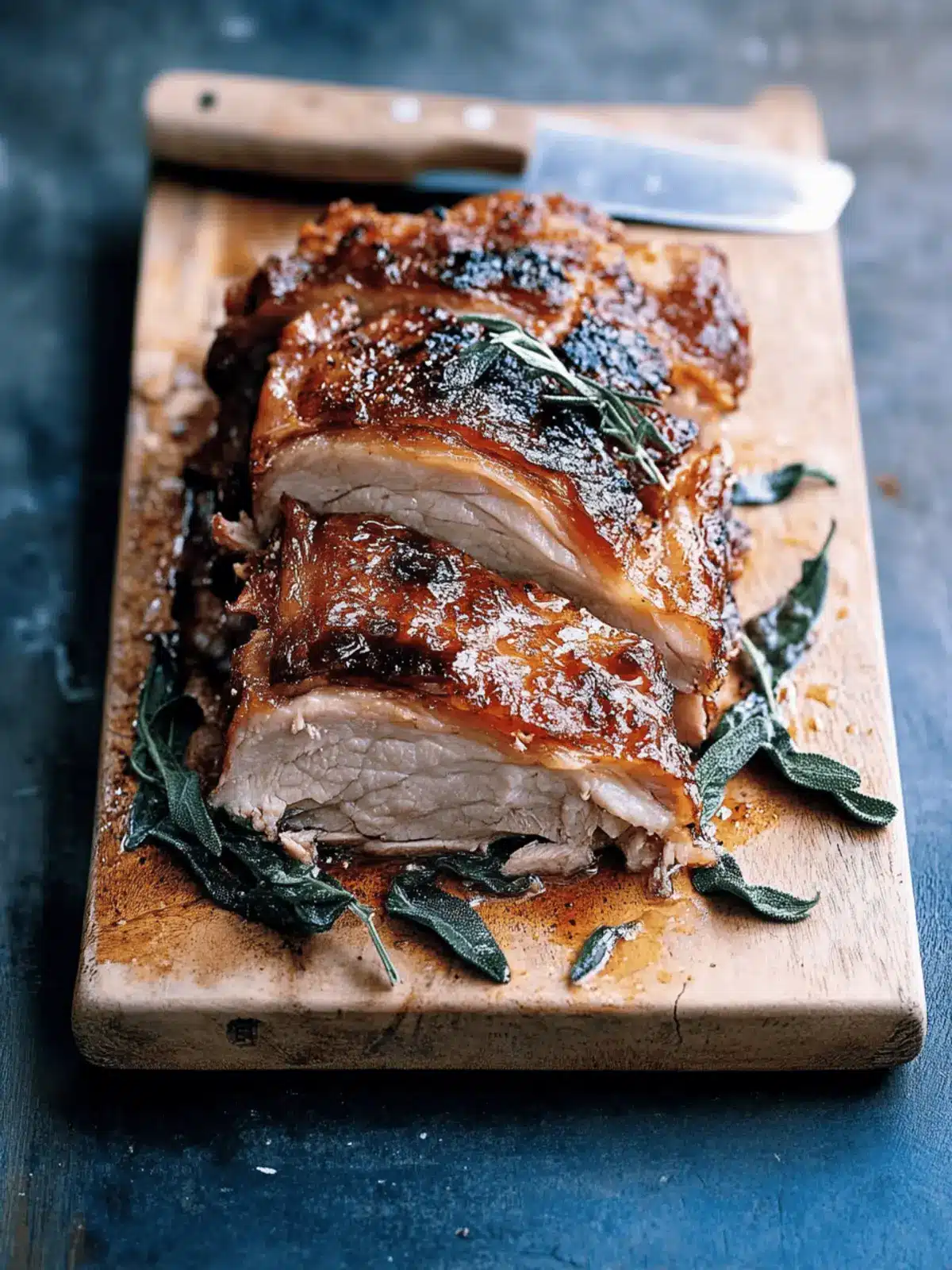 Sage Roasted Pork Belly with Crispy Crackling Delight 2 Sage Roasted Pork Belly