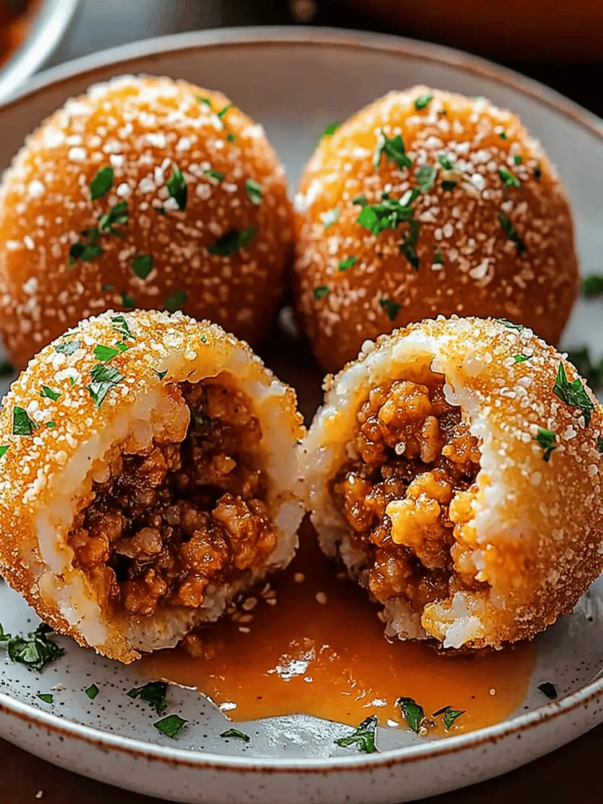 Bulgogi Stuffed Arancini: Irresistible Korean-Italian Delight 5 Bulgogi Stuffed Arancini