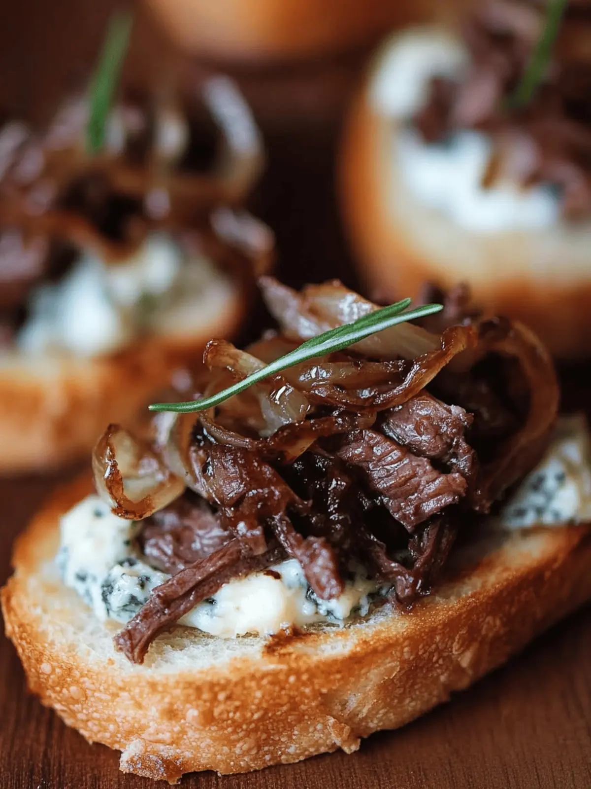 Braised Beef Crostini with Blue Cheese Butter Bliss 3 Braised Beef Crostini with Blue Cheese Butter Bliss