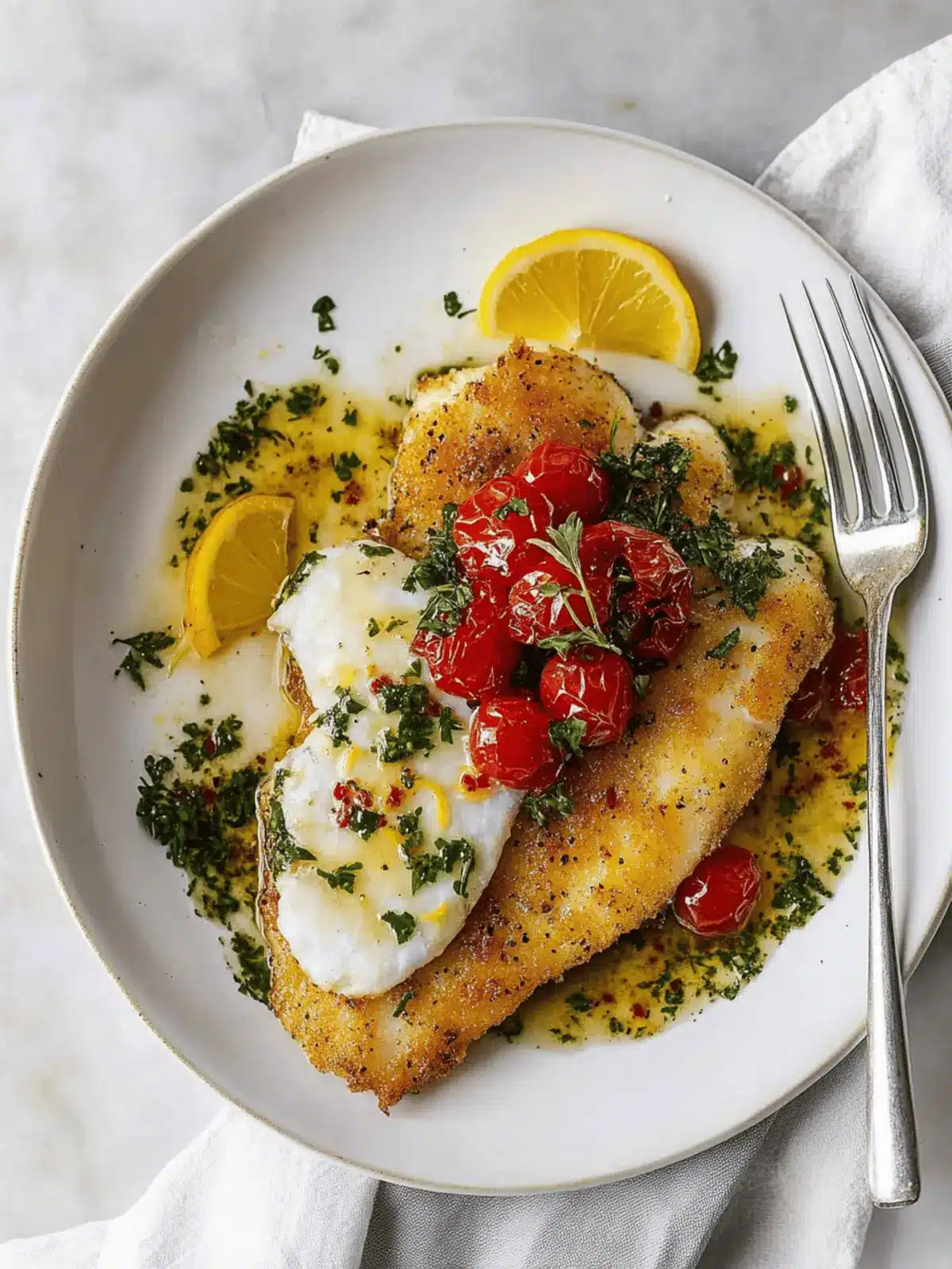 Lemon Pepper Sole with Citrus Herb Sauce in Just 20 Minutes 2 Lemon Pepper Sole with Citrus Herb Sauce in Just 20 Minutes