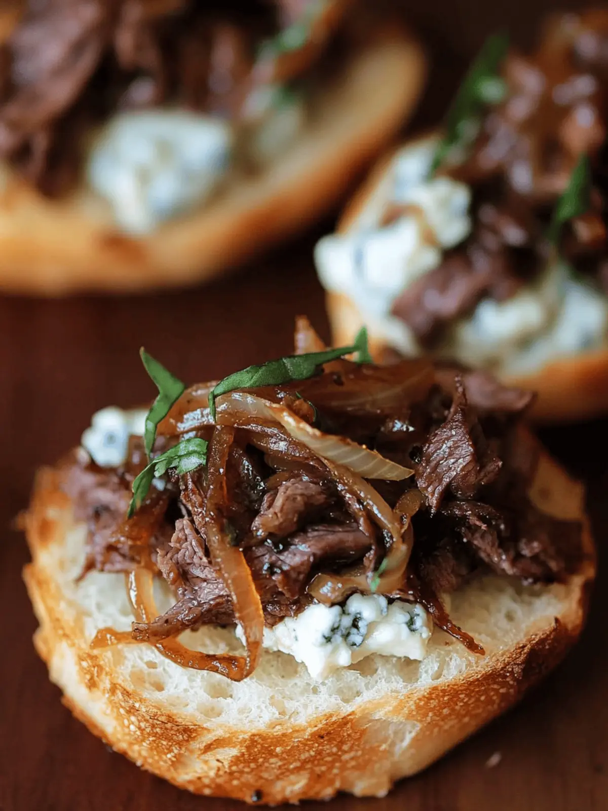 Braised Beef Crostini with Blue Cheese Butter Bliss 4 Braised Beef Crostini with Blue Cheese Butter Bliss