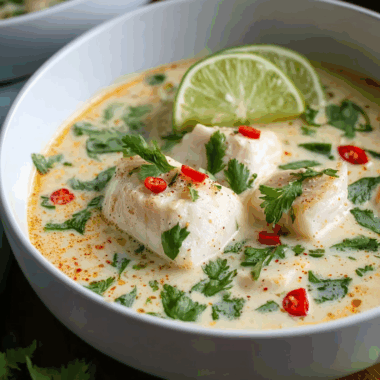 Coconut Lime Fish Soup 3 Coconut Lime Fish Soup