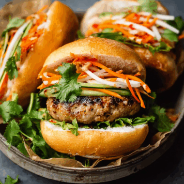 Pork Banh Mi Burger 2 Pork Banh Mi Burger