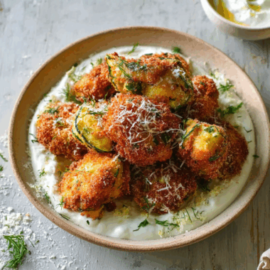Zucchini & Polenta Fritters 2 Zucchini & Polenta Fritters