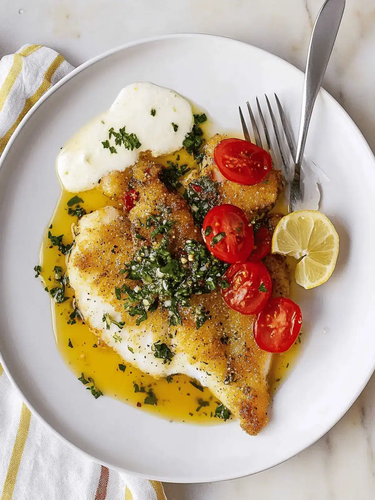 Lemon Pepper Sole with Citrus Herb Sauce in Just 20 Minutes 4 Lemon Pepper Sole with Citrus Herb Sauce in Just 20 Minutes