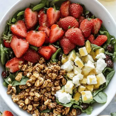 Strawberry Crunch Salad with Champagne Vinaigrette Bliss 9 Strawberry Crunch Salad with Champagne Vinaigrette