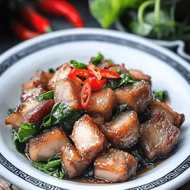 Savor Quick Thai Basil Pork Belly for a Flavorful Feast 9 Thai Basil Pork Belly