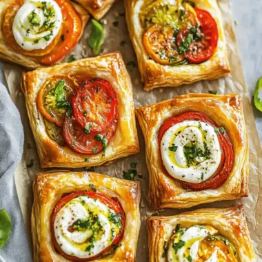 Tomato Tartlets with Puff Pastry: Your Easy, Flaky Brunch Delight 10 Tomato Tartlets with Puff Pastry