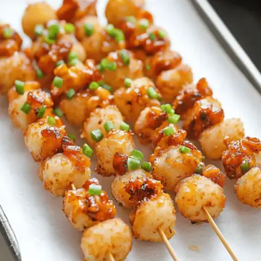 Loaded Tater Tot Skewers: The Ultimate Game Day Delight 9 Loaded Tater Tot Skewers