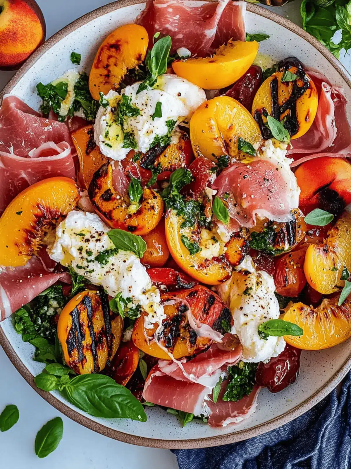 Grilled Nectarine Burrata Prosciutto Salad for Summer Bliss 5 Grilled Nectarine Burrata Prosciutto Salad