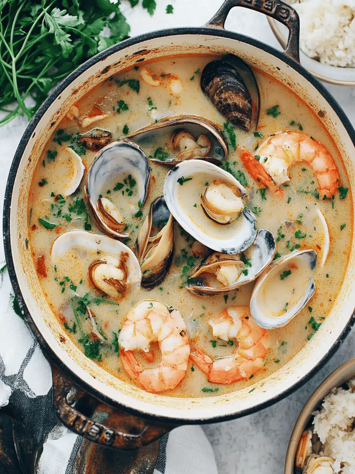 Creamy Rustic Seafood Soup That Will Wow Your Guests 3 Rustic Seafood Soup