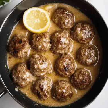 Meatballs in Lemon Sauce: A Zesty Greek Keftedes Delight 9 Meatballs In Lemon Sauce (Greek Keftedes)