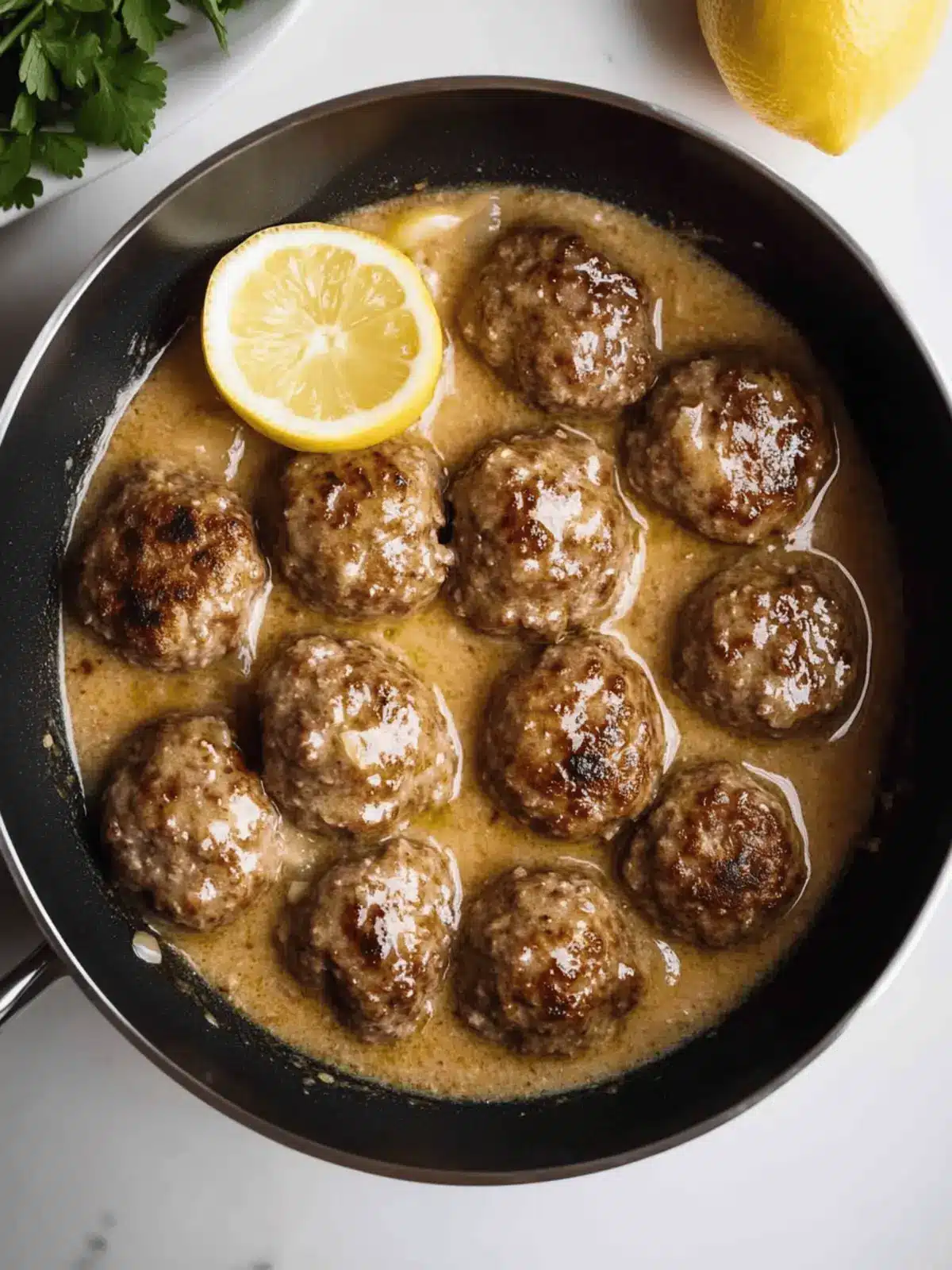 Meatballs in Lemon Sauce: A Zesty Greek Keftedes Delight 5 Meatballs In Lemon Sauce (Greek Keftedes)