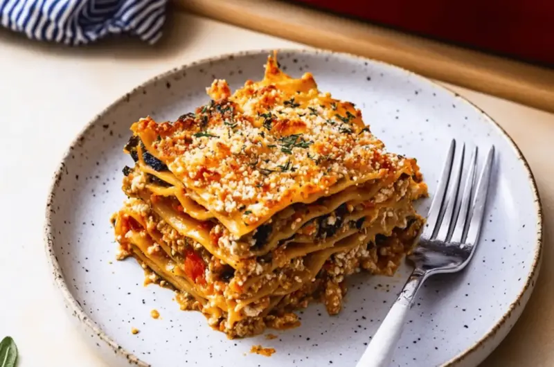 Vegetable Lasagna with Cashew Ricotta
