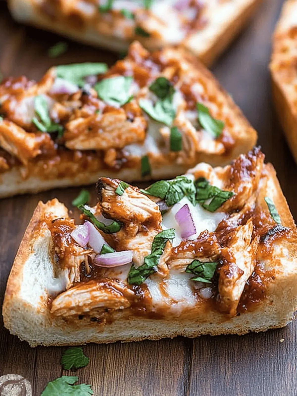 BBQ Chicken French Bread Pizza Ready in 15 Minutes 4 BBQ Chicken French Bread Pizza