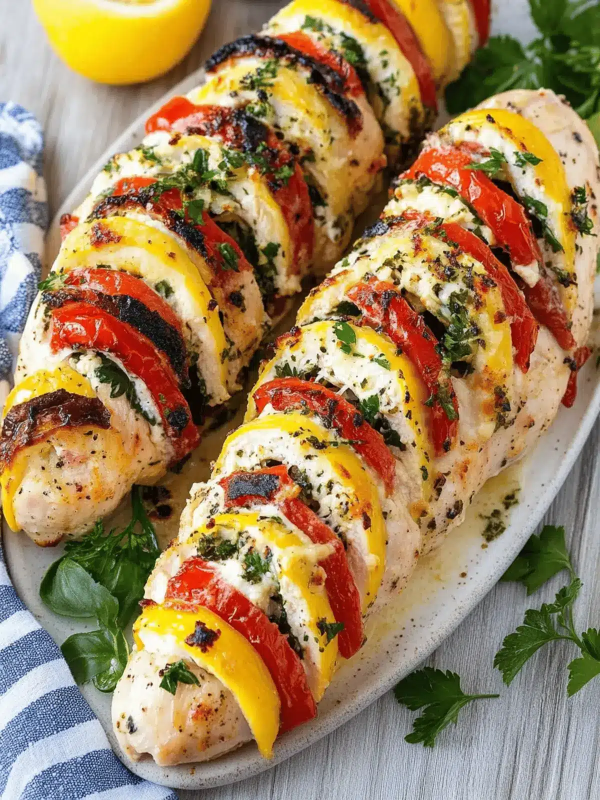 Savor the Flavor: Hasselback Greek Stuffed Chicken Magic 5 Greek Stuffed Chicken ( Hasselback)