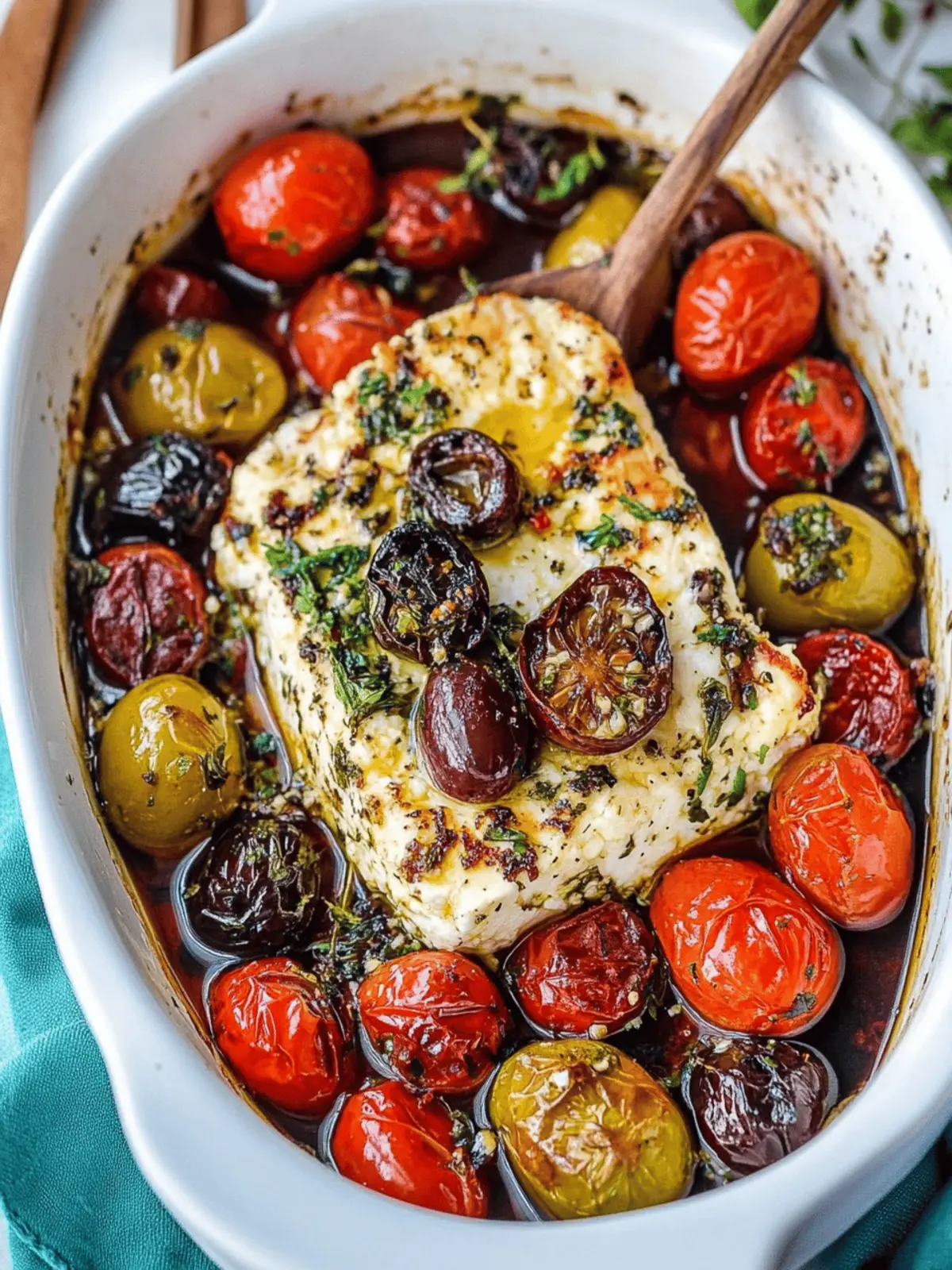 Savory Mediterranean Baked Feta in 20 Minutes or Less 3 Mediterranean Baked Feta