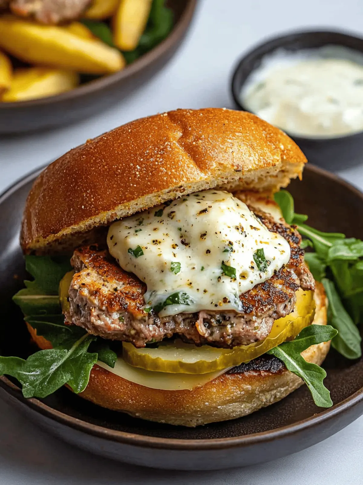 Savory Tuscan Pork Smash Burgers Ready in 30 Minutes 4 Tuscan Pork Smash Burger
