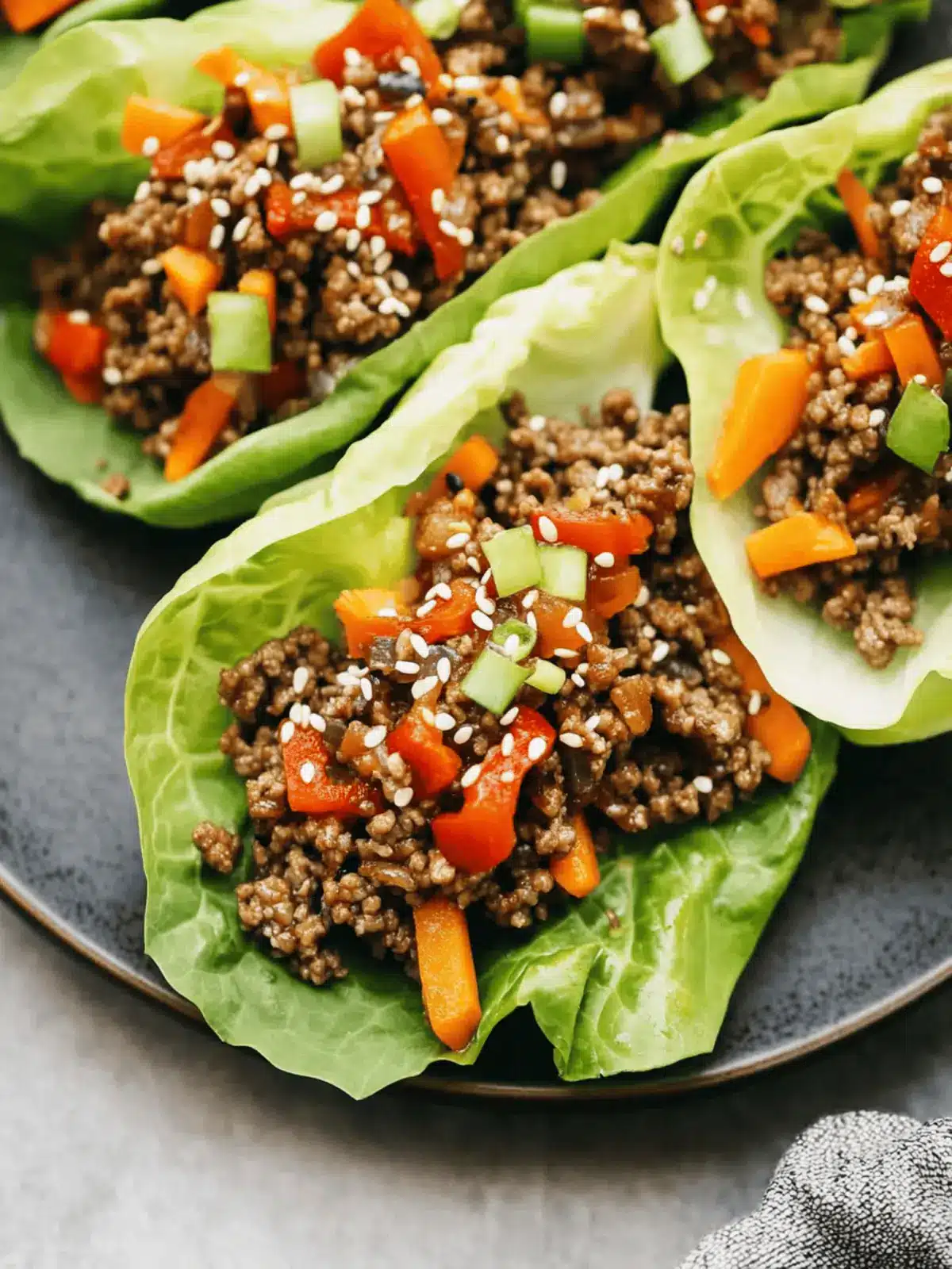 Delicious Asian-Style Ground Beef Lettuce Wraps You’ll Crave 2 Asian-Style Ground Beef Lettuce Wraps