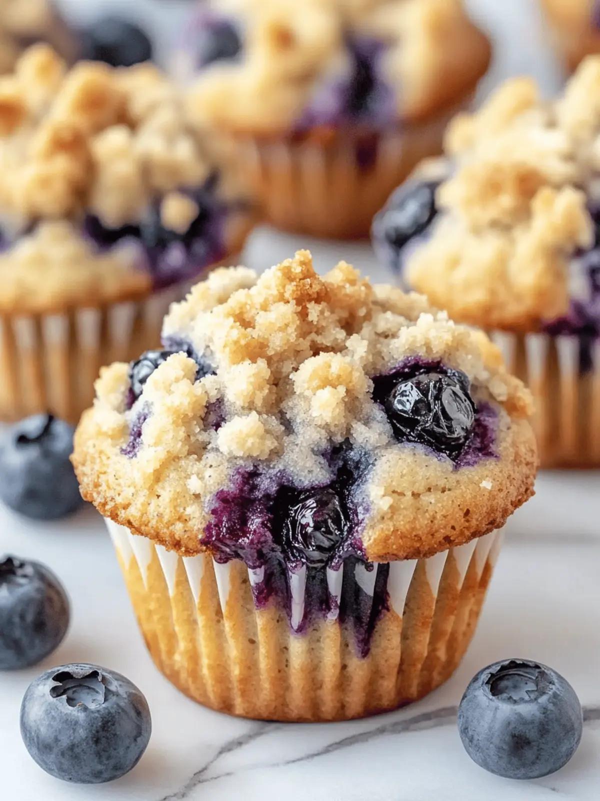 Tasty Blueberry Muffins with Crumble Topping for Cozy Mornings 2 Tasty Blueberry Muffins with Crumble Topping