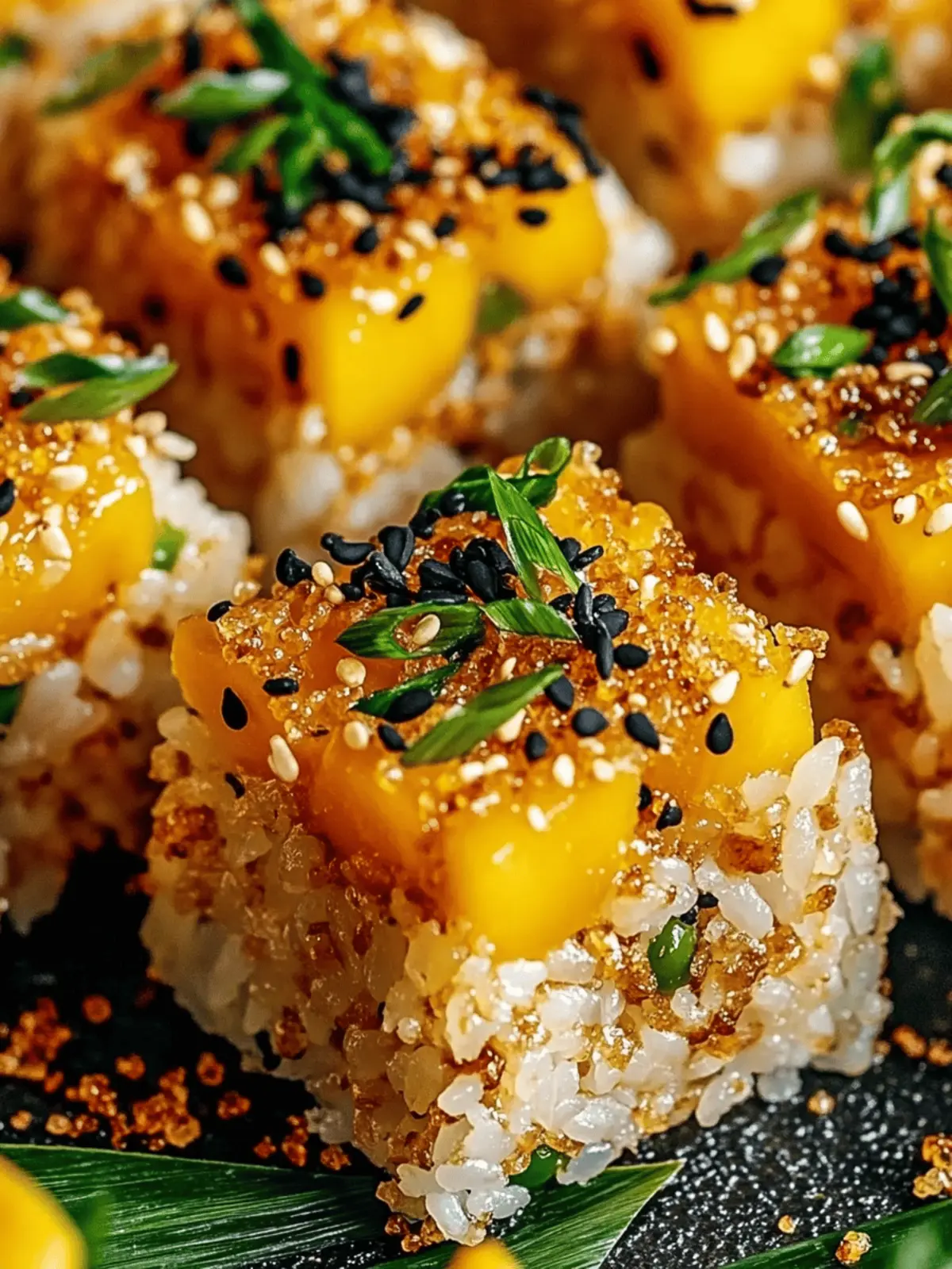 Swicy Mango Crispy Rice Sushi Bites for a Flavor Adventure 4 Swicy Mango Crispy Rice Sushi